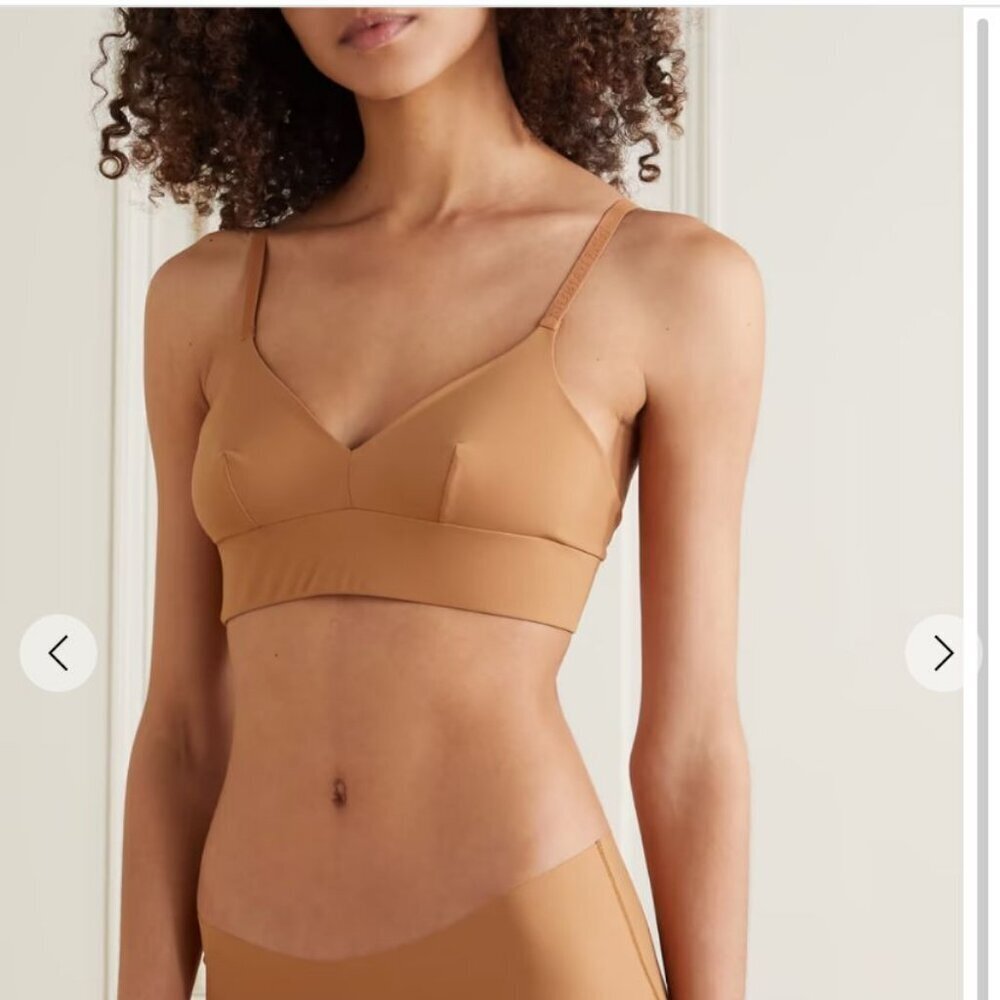 🔔RARE! Quiet Luxury New NUBIAN SKIN Naked stretch-jersey soft-cup bra Wirefree - Picture 9 of 16